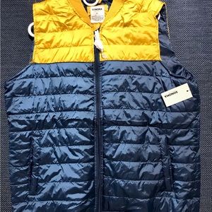 Mens XL Sonoma Vest. Never worn Brand New w Tags. Blue and Yellow